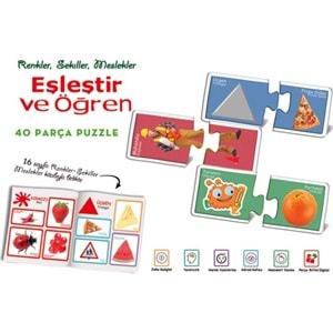 Dıy Toy Eşleştir Ve Öğren Meslek-Renk-Şekil 3+