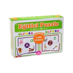 Dıy Toy Çark Eğitici Puzzle Alfabe Cp1970