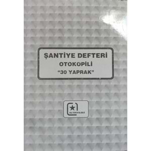 Altınyıldız Şantiye Defteri Otokopili 30 Yaprak (1 Adet)