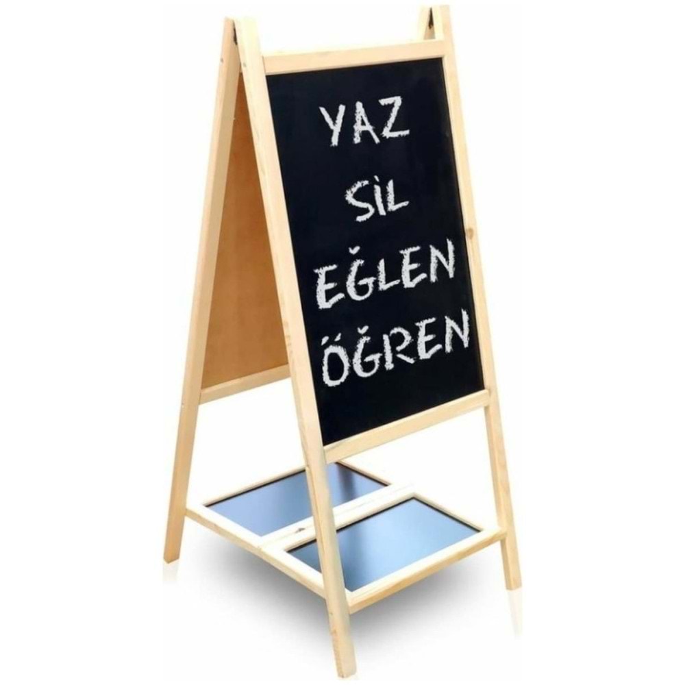 Hobi Eğitim Dünyası Ayaklı Yazı Tahtası - Çift Taraflı