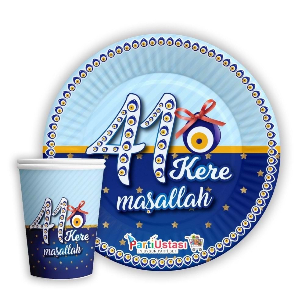 Kağıt Tabak Baskılı 8 Li