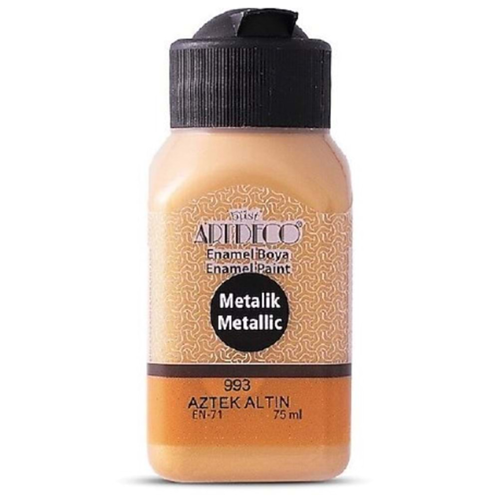 Artdeco Metalik Akrilik Boya 75Ml Aztek Altın 3711