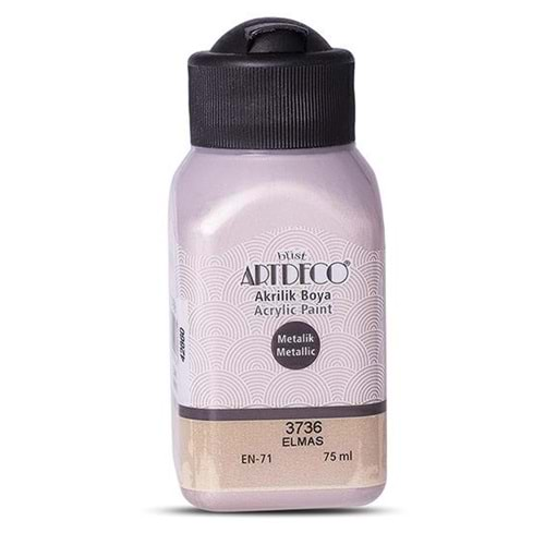 Artdeco Metalik Akrilik Boya 75Ml Elmas 3736