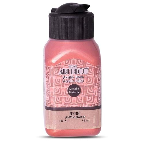 Artdeco Metalik Akrilik Boya 75Ml Antik Bakır 3738