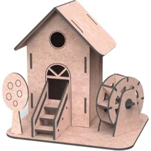 Giftölye 3D Ahşap Su Değirmeni