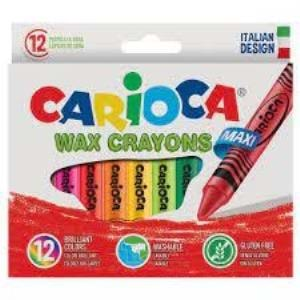 Carioca Waxmaxi Yıkanabilir Yağlı Pastel Boya 12 Li