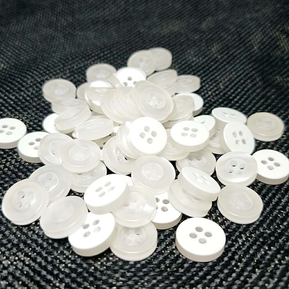 Düğme Beyaz 11Mm Askılı D3483