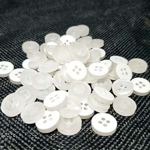 Düğme Beyaz 11Mm Askılı D3483