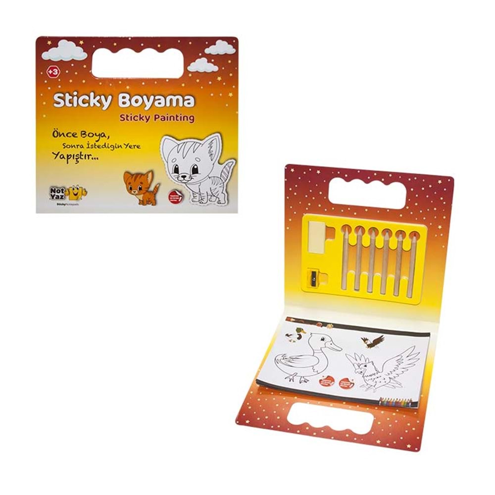 Stıcker Boyama Seti +3