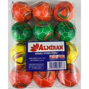 Almiran Stres Topu 6.3 cm Renkli (1 Adet)