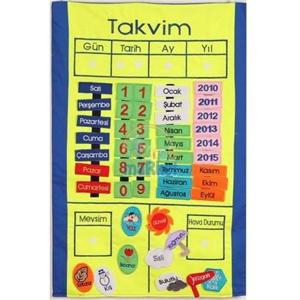 Anki Toys Cırtlı Takvim Pano And-5121