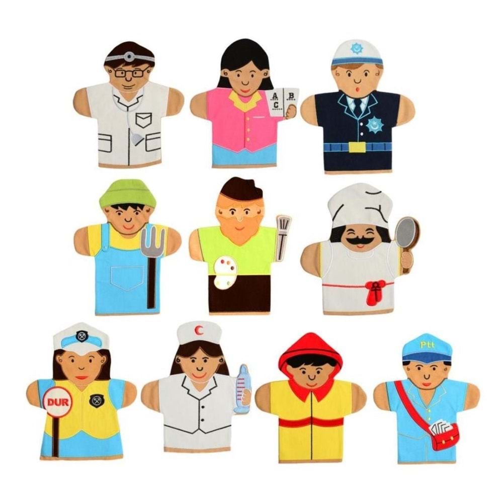 Anki Toys Meslekler Kukla Seti 10 lu And-5003