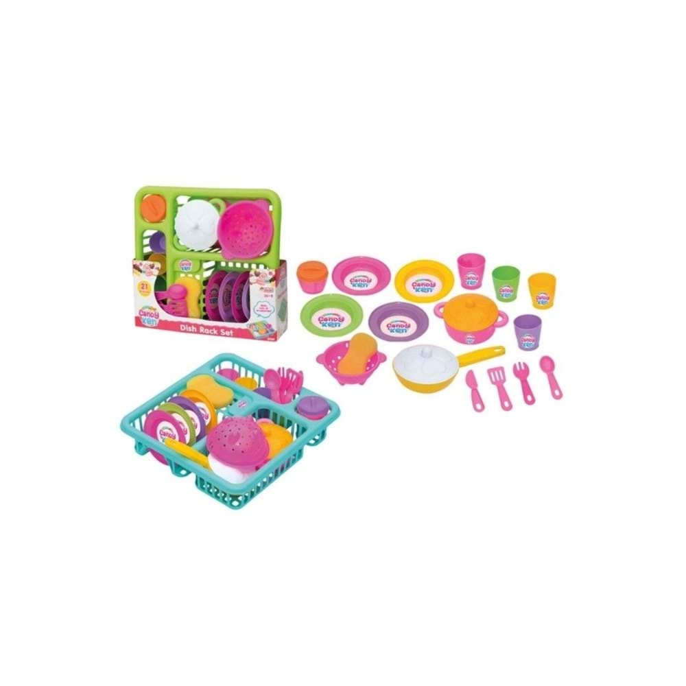 Dede Toys Candy-Ken Bulaşık Seti 01169