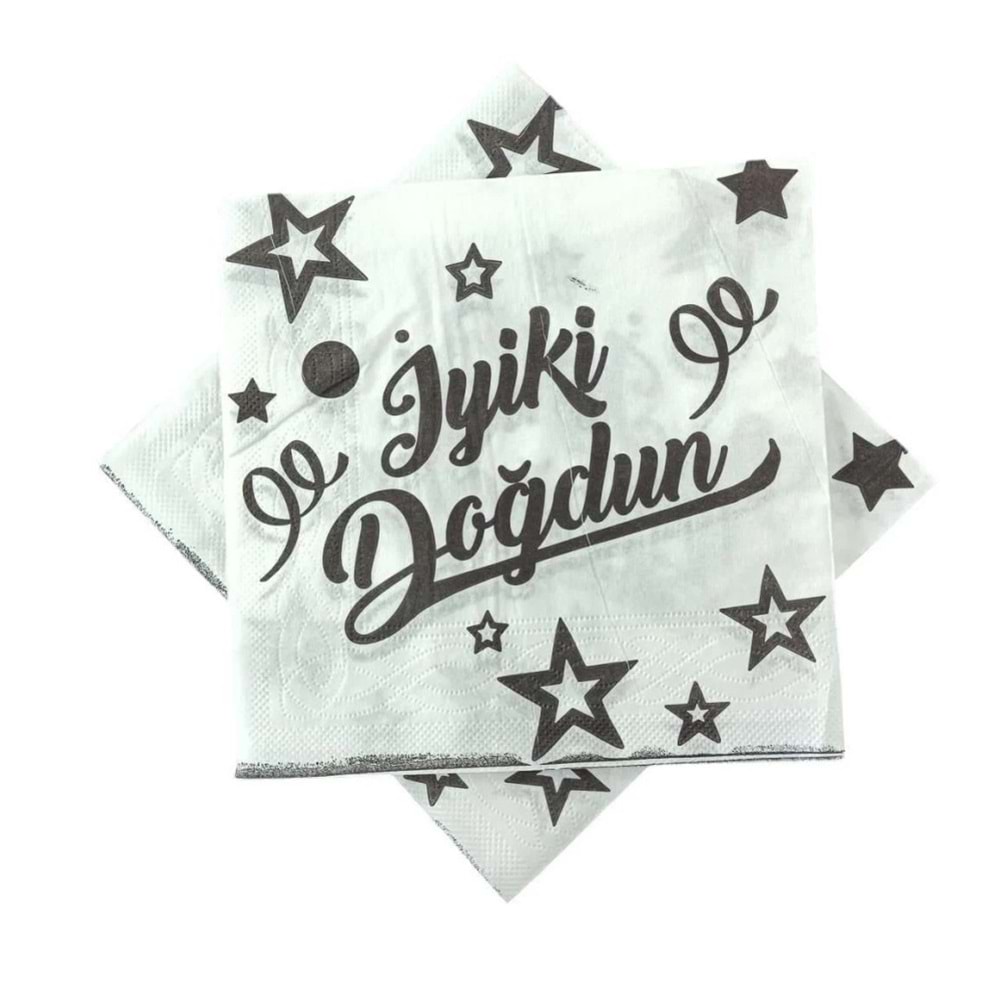 Desenli Peçete 20 Li