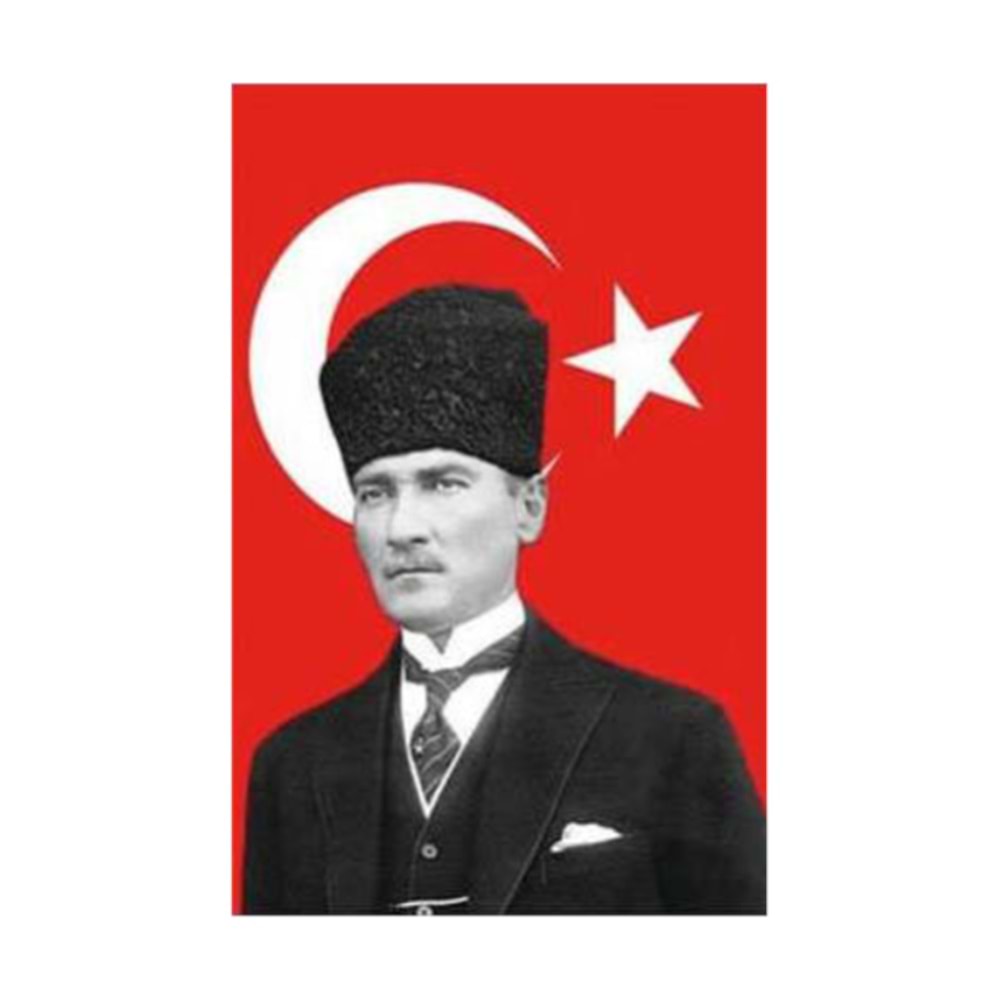 Atatürklü Türk Bayrağı 50X70Cm