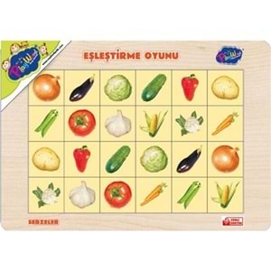 Playwood Ahşap Eğitici 4 Çeşit Eşleştirme Karışık Meyve