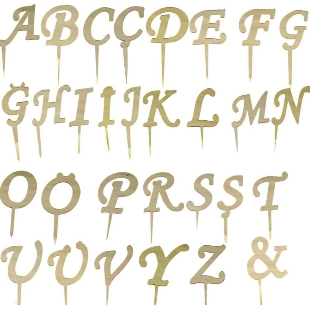 Pleksi Pasta Üstü Süs 8Cm