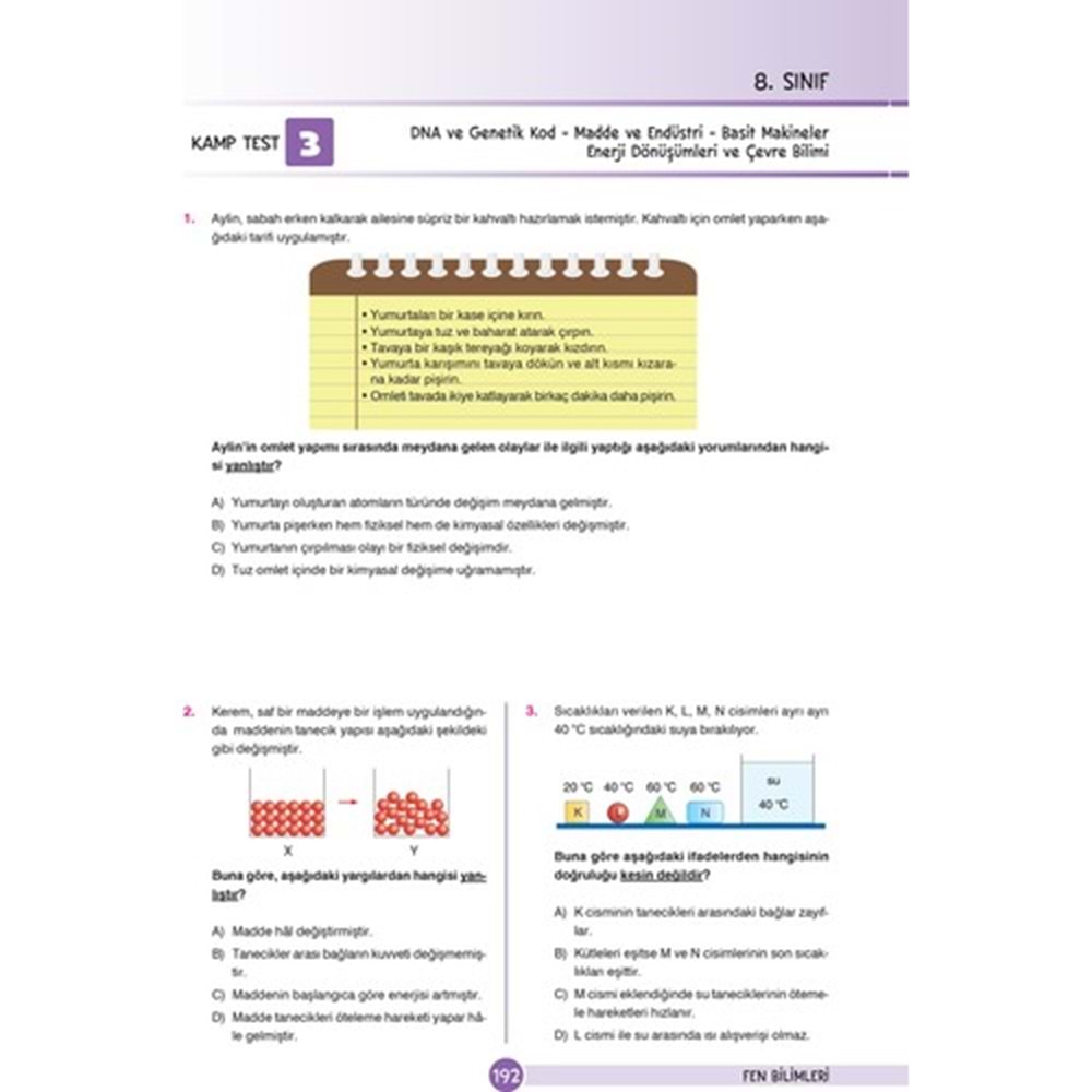 Dikkat Atölyesi 8. Sınıf Lgs Yeni Nesil Soru Bankası Seti