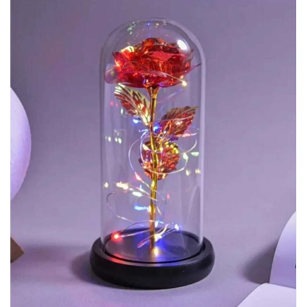 Hediyelik Cam Gül Ayaklı 40419