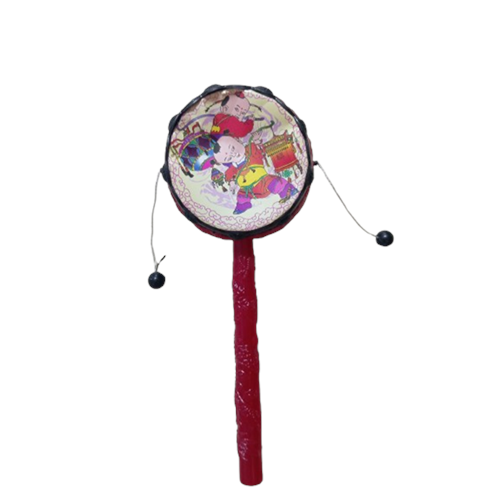 Resimli Saplı Davul Tamtam