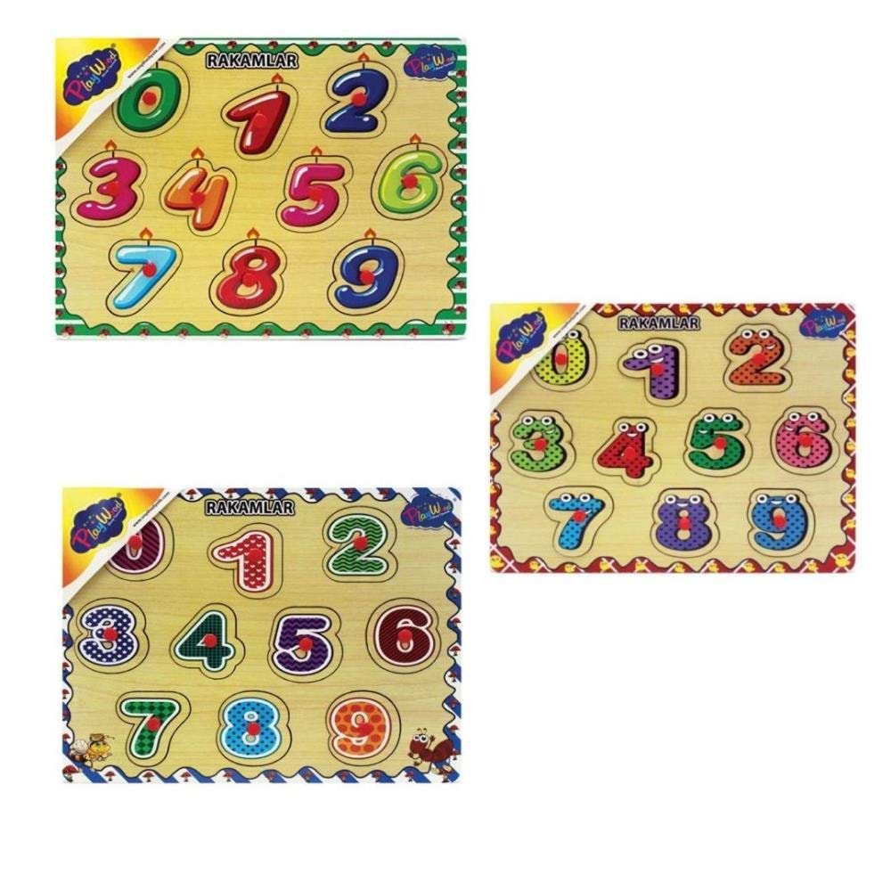 Playwood Ahşap Tutmalı Rakamlar Ony-206/207/208