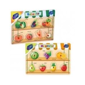 Playwood Ahşap Tutmalı Meyveler-Sebzeler Ony-302/303