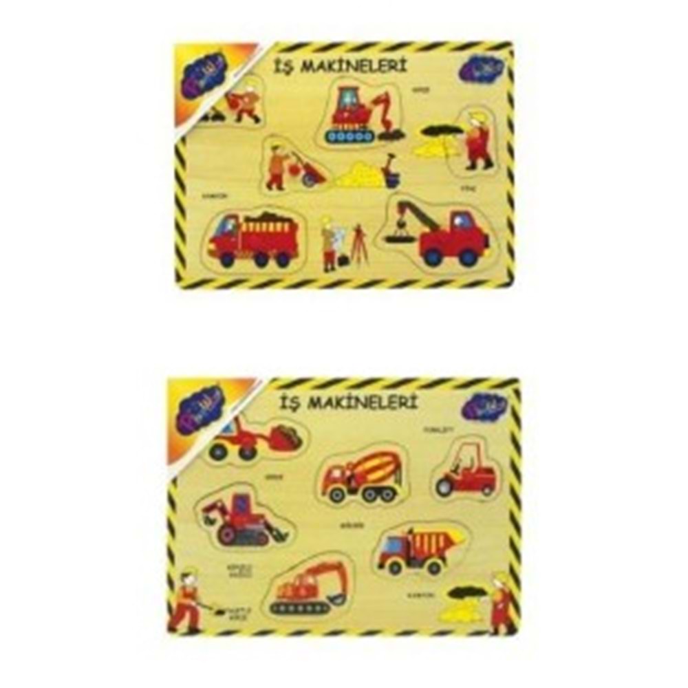 Playwood Ahşap Tutmalı İş Makinaları Ony-194/195