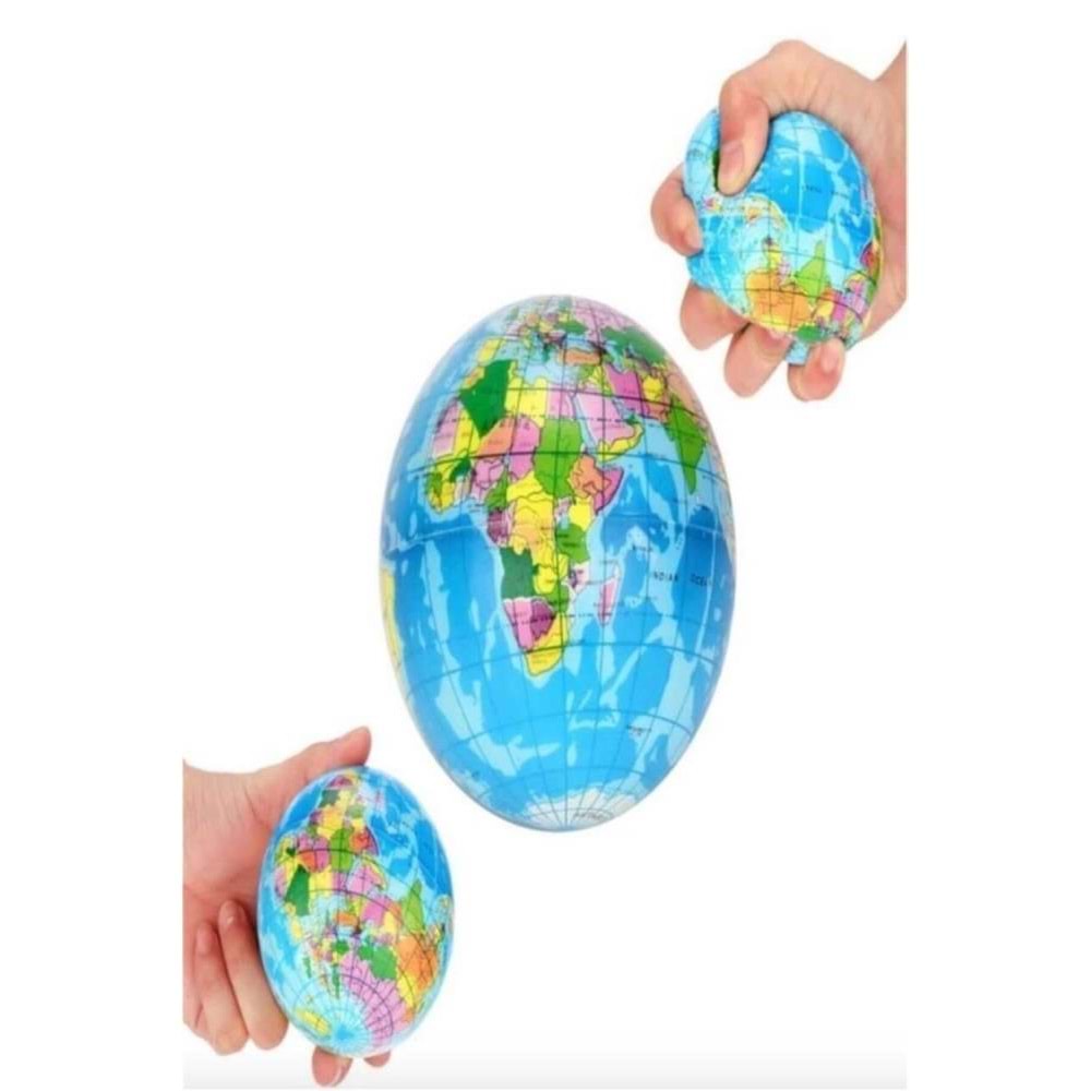 Stres Topu 6.3Cm Dünya (1 Adet)