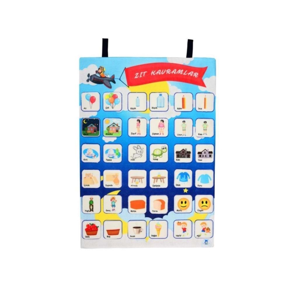 Anki Toys Cırtlı Pano Zıt Kavramlar And-5192