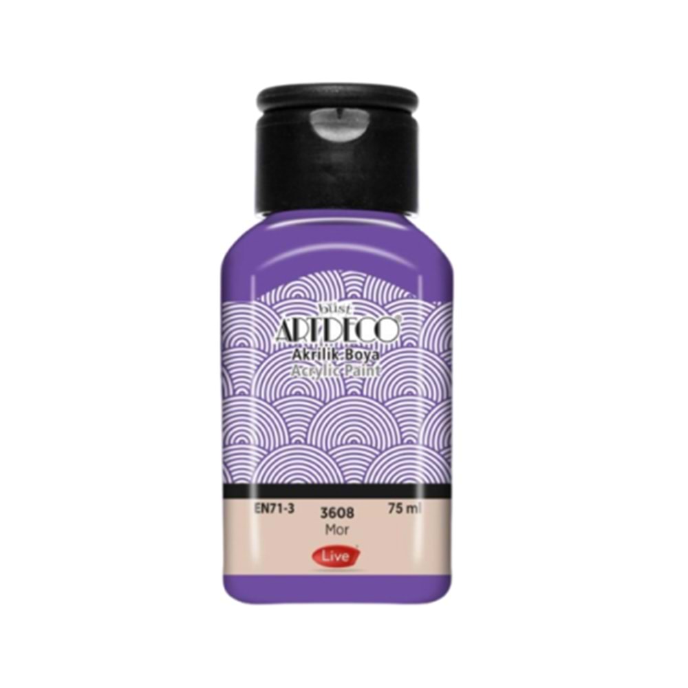 Artdeco Akrilik Boya 75 ML Mor 3608