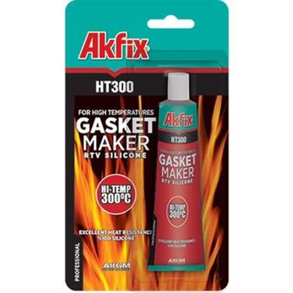 Akfix Sıvı Conta Siyah 50Gr Ht300