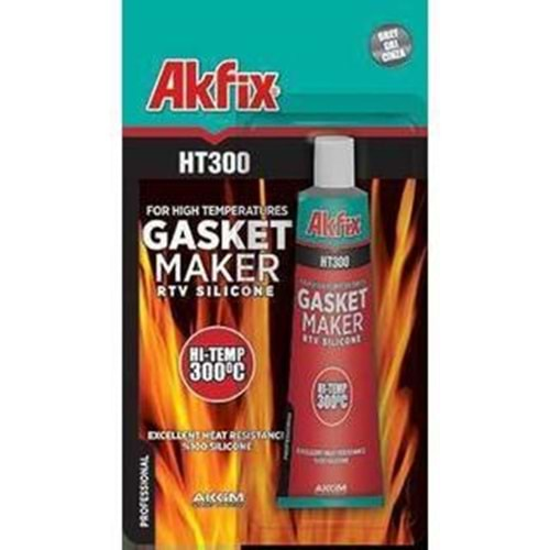 Akfix Sıvı Conta Kırmızı 50Gr Ht300