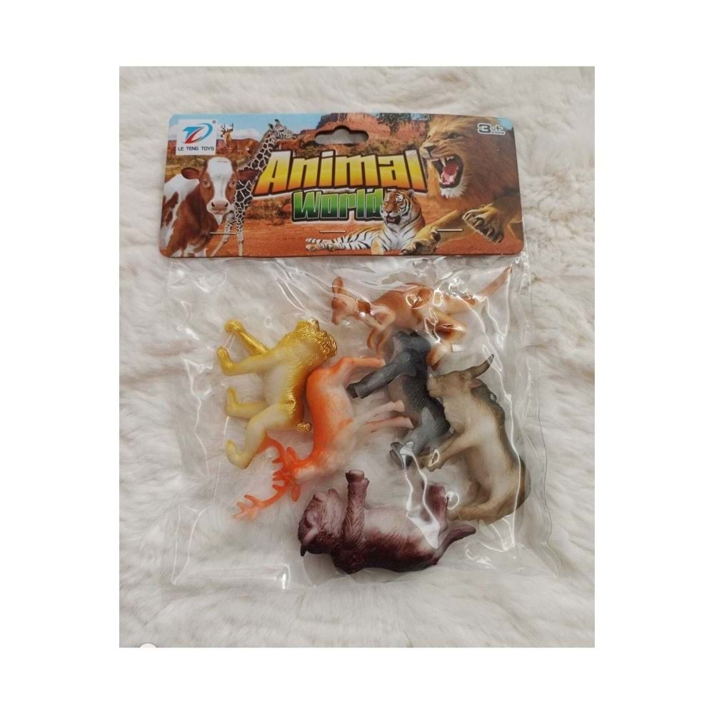 Can-Em Oyuncak Vahşi Hayvanlar Küçük 6 Lı 888A-10-11