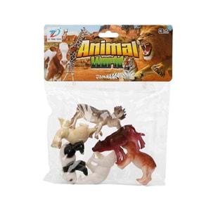 Can-Em Oyuncak Vahşi Hayvanlar Küçük 6 Lı 888A-10-11