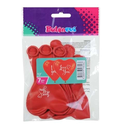 Balonevi Balon I Love You Kalp 12