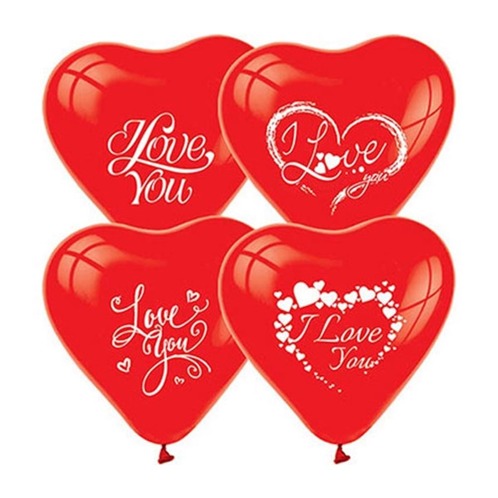 Balonevi Balon I Love You Kalp 12