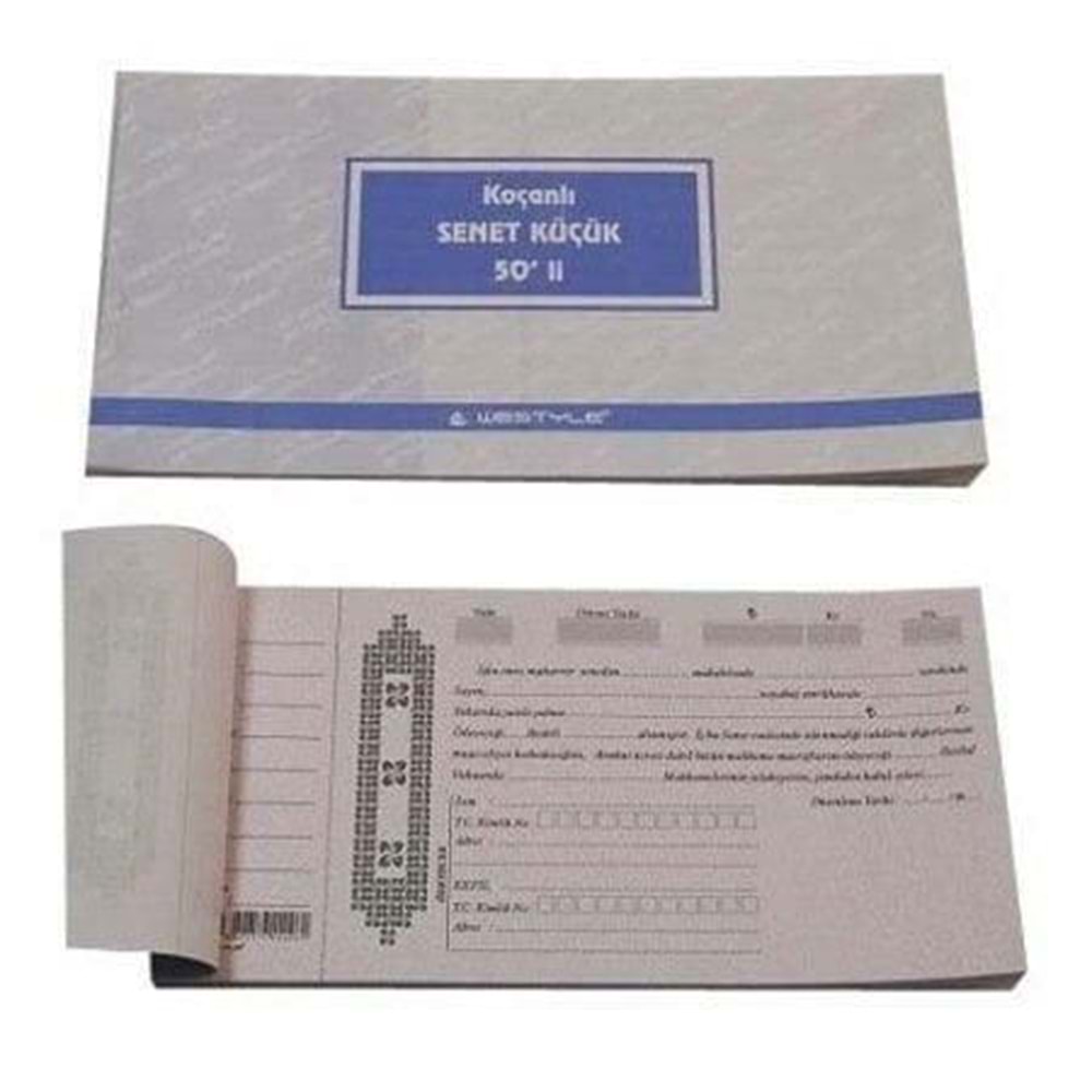 Altınyıldız Çek Tipi Senet 50 Yp (1 Adet)