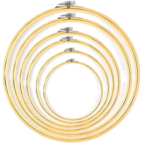 Nakış Kasnak Bambu Vidalı 23Cm No.5