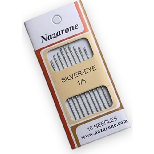 Dikiş İğnesi 1/5 10 Lu Gümüş