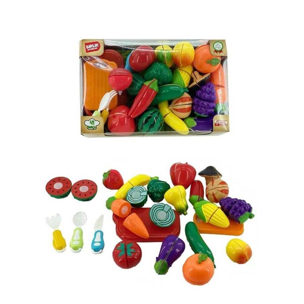 Birlik Toys Kesilebilen Sebze Meyve 41 Parça