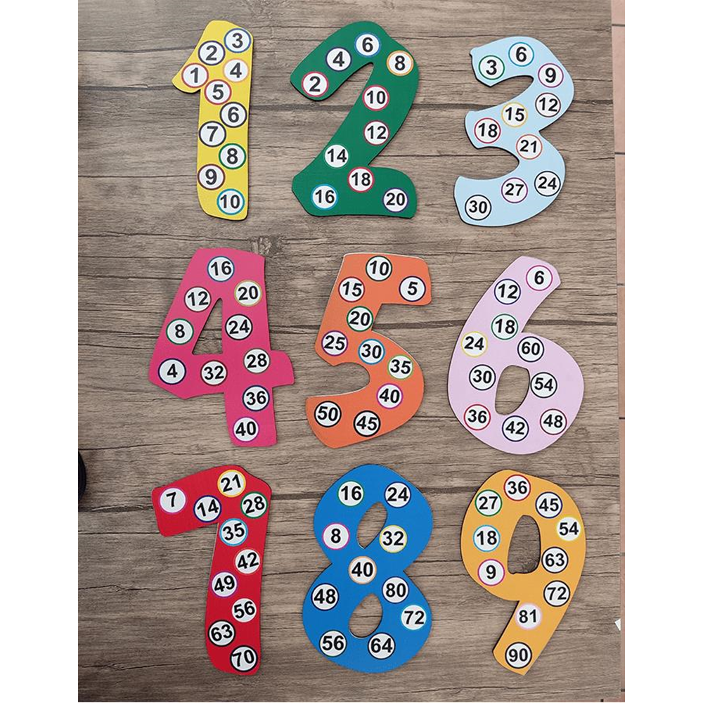 Piramit Ahşap Ritmik Sayma Seti Sayılar 1-9