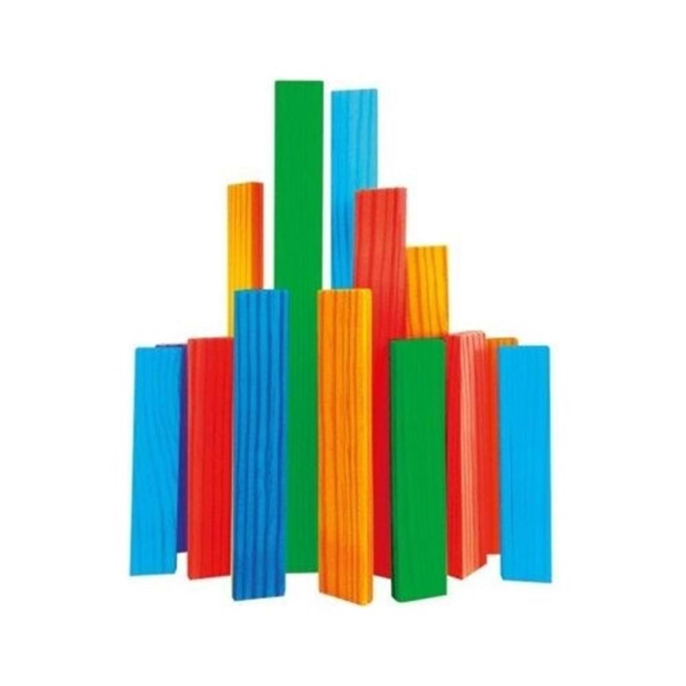 Redka Redcity Renkli Ahşap Bloklar RD5207 Akıl, Zeka ve Strateji Oyunu, Kutu Oyunu