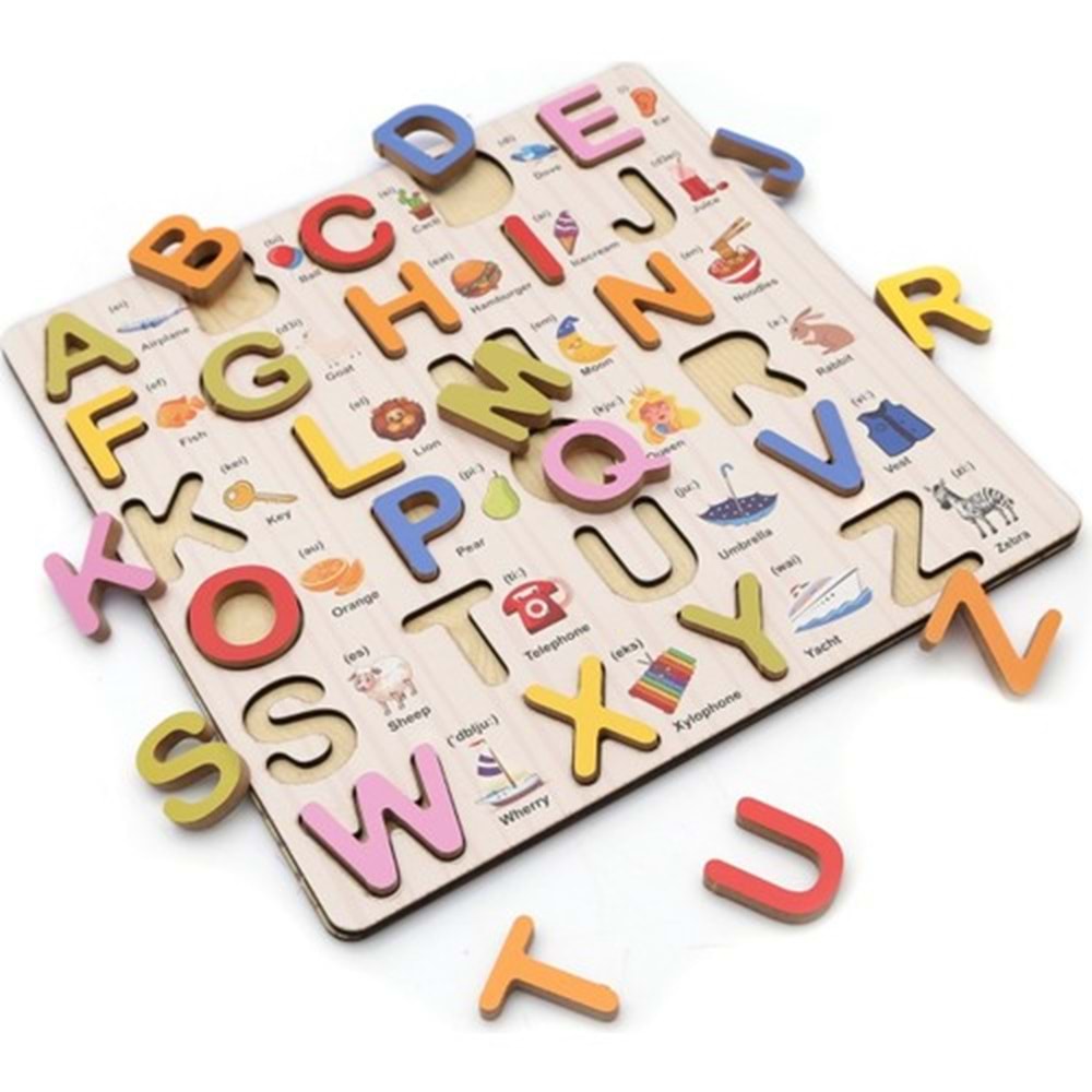 Hamaha Ahşap Resimli Renkli Harfler HMH-161