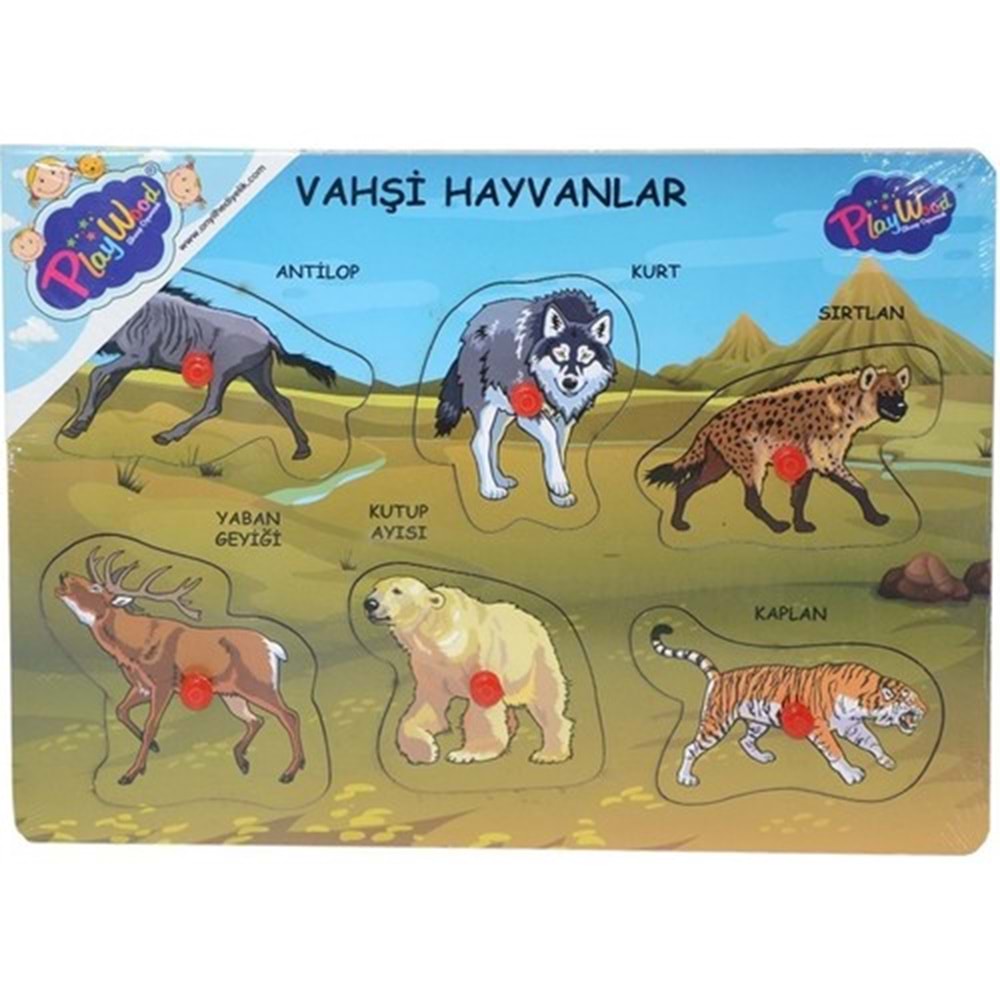 Playwood Ahşap Tutmalı Vahşi Hayvanlar ONY-328/329