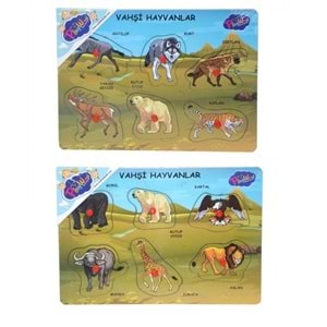 Playwood Ahşap Tutmalı Vahşi Hayvanlar ONY-328/329