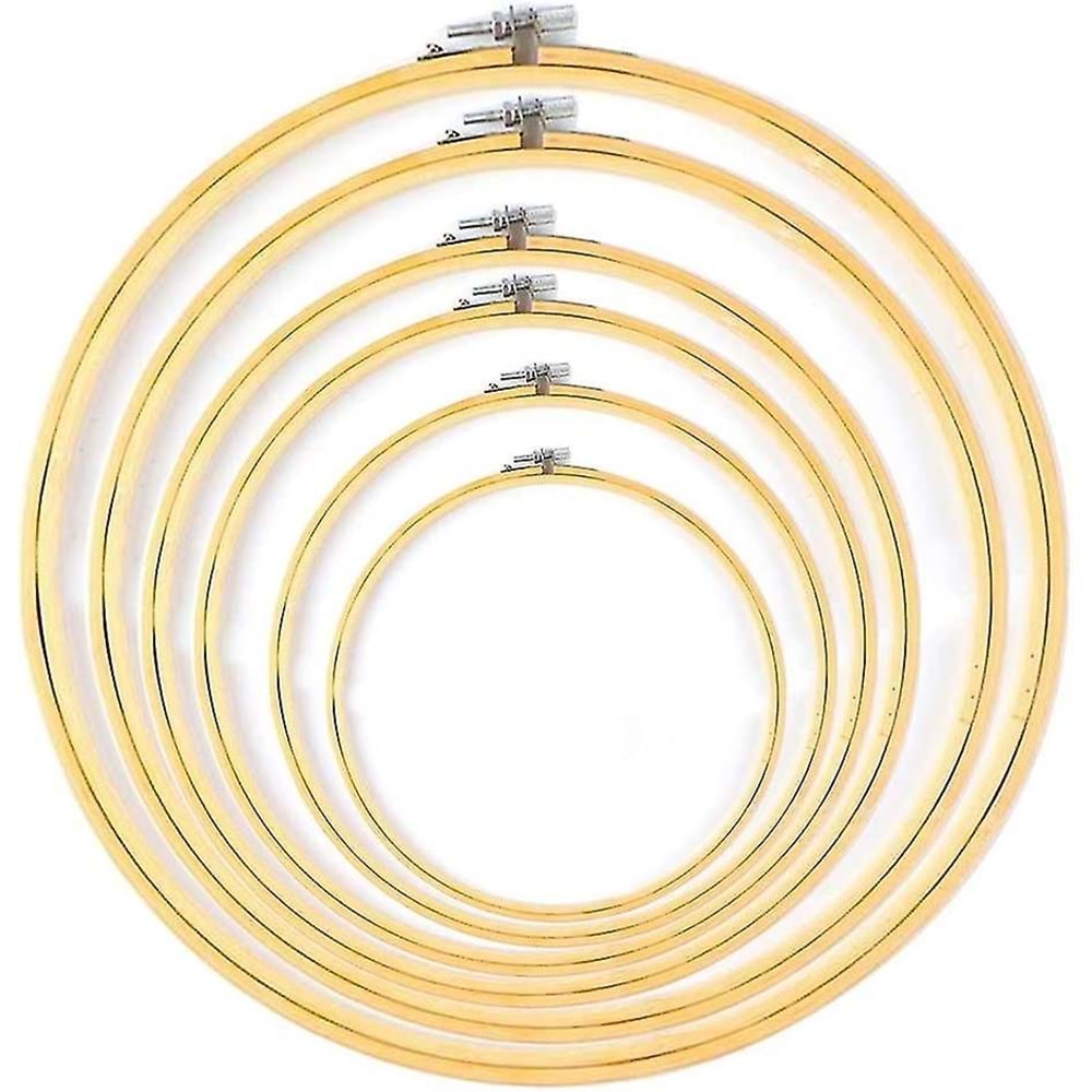 Nakış Kasnak Bambu Vidalı 26cm No:6