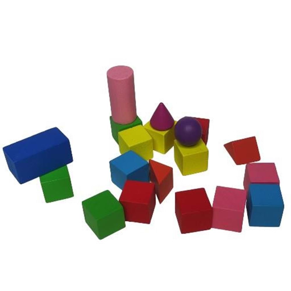 Hobi Eğitim Dünyası Renkli Birim Şekilleri 25 parça (1.5x1.5cm) HED530