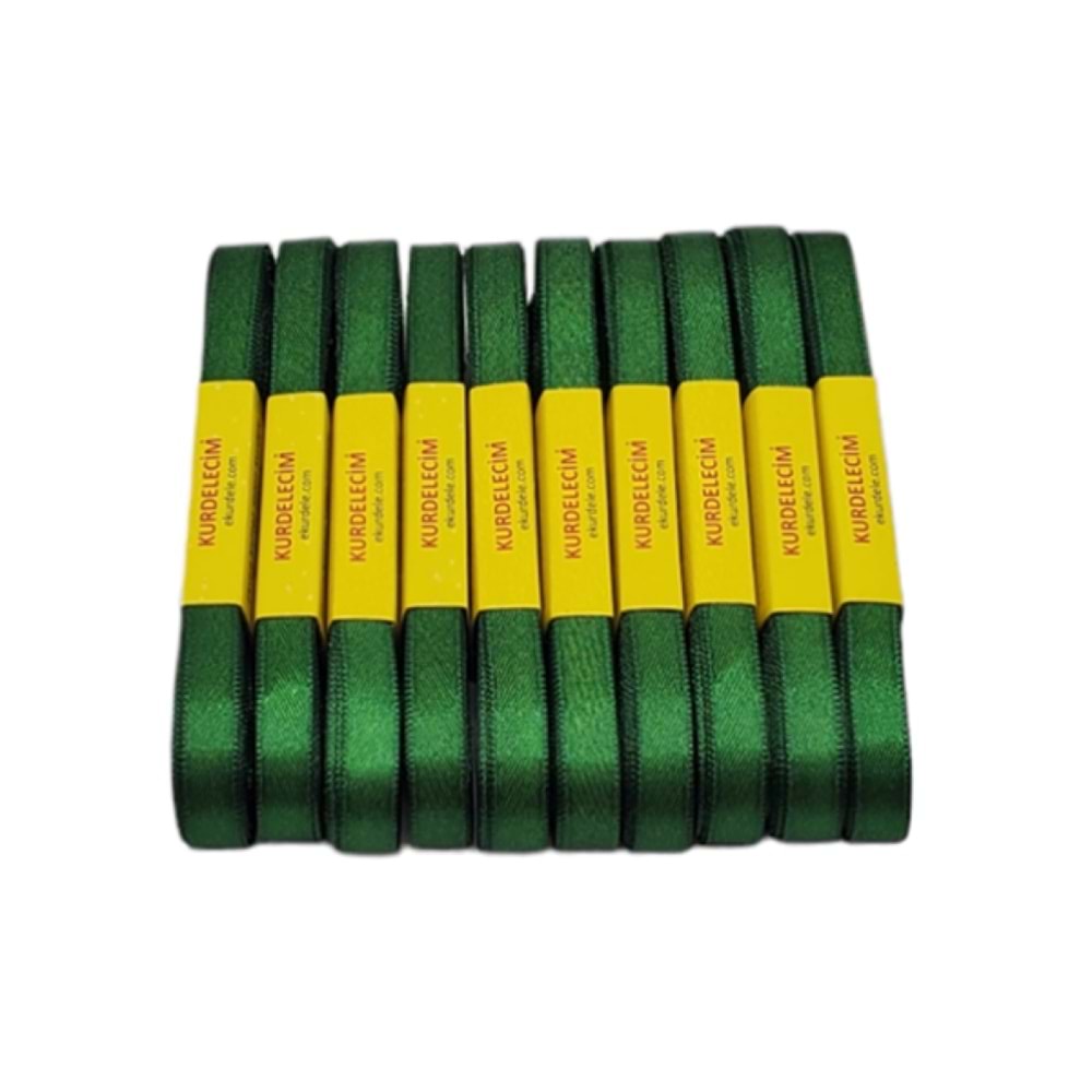 Saten Kurdele 1Cm K.Yeşil (1 Adet)