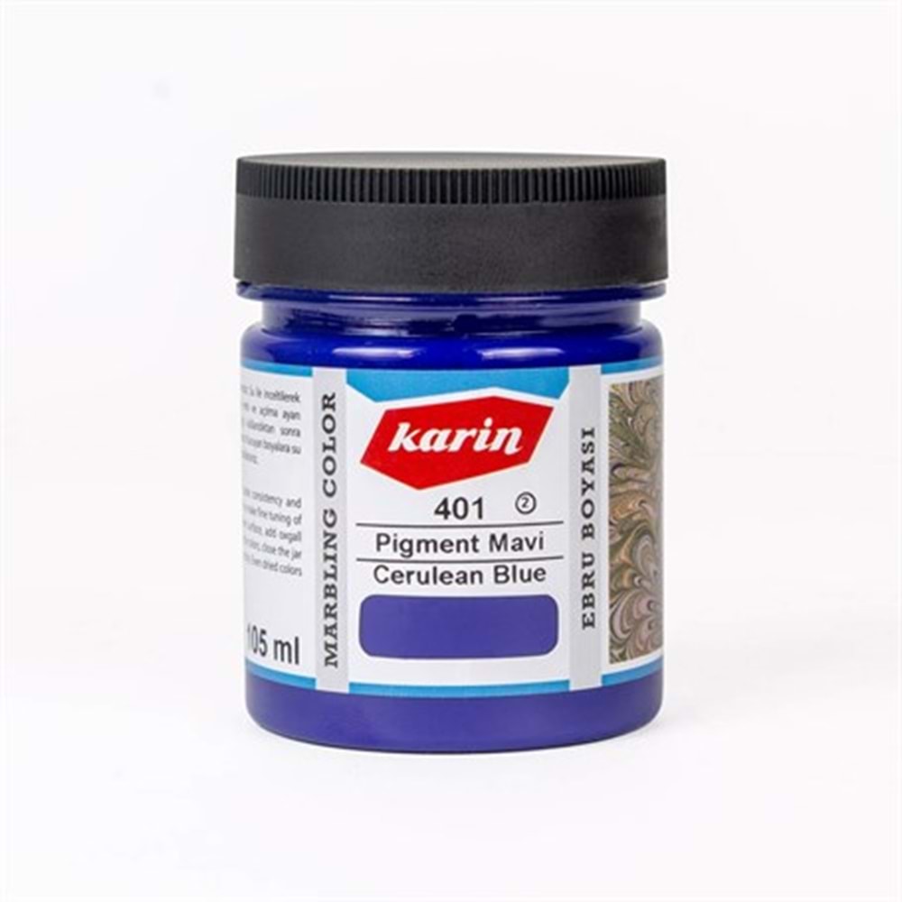 Karin Ebru Boyası 401 Pigment Mavi 105ml 301122