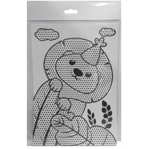 Mor Gizli Renkler Su Boyama